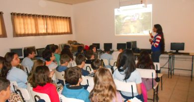 Para falar do assunto, uma palestra foi promovida na Escola de Educação Básica Martinho Alves dos Santos.