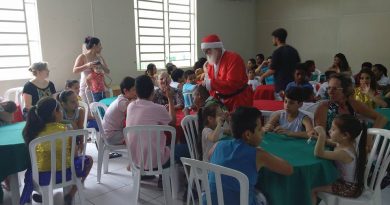 A magia e a alegria tomaram conta do evento, que também contou com a presença do Papai Noel.