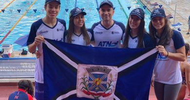 Pedro Fernandes, Isabela Mazuco, Laura Burigo e Júlia Tartari são os atletas que representam a Cidade Azul.