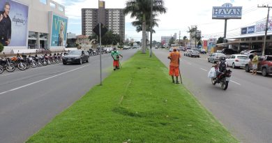 Limpeza nesta terça-feira se concentrou na avenida Marcolino Martins Cabral